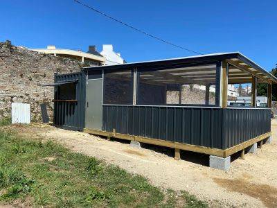 pergola avec toit transparent